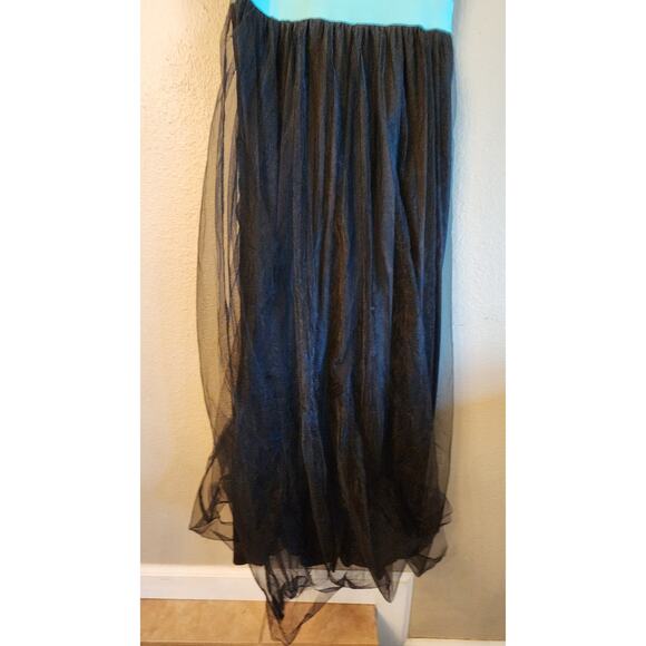 Rowdy Crowd Clothing Aztec Cowgirl Tulle Maxi Dress SZ Small Southwestern - Picture 7 of 12